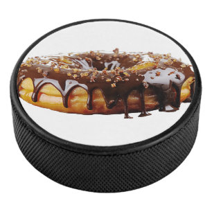 SlipperyJoe's decadent donut covered thick glossy  Hockey Puck