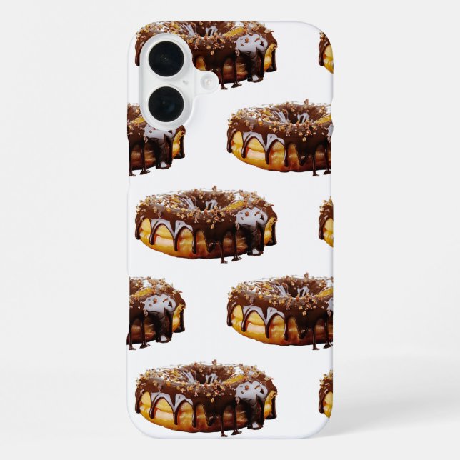 SlipperyJoe's decadent donut covered thick glossy  iPhone Case (Back)
