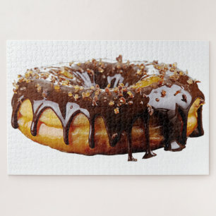 SlipperyJoe's decadent donut covered thick glossy  Jigsaw Puzzle