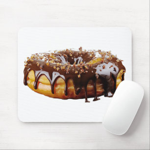 SlipperyJoe's decadent donut covered thick glossy  Mouse Mat