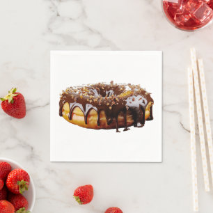 SlipperyJoe's decadent donut covered thick glossy  Napkin