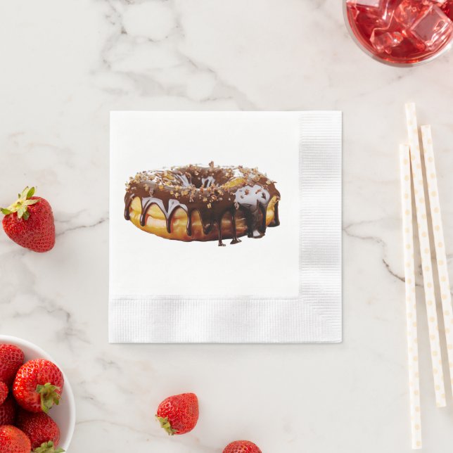 SlipperyJoe's decadent donut covered thick glossy  Napkin (Insitu)