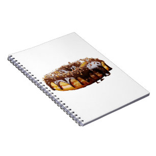 SlipperyJoe's decadent donut covered thick glossy  Notebook