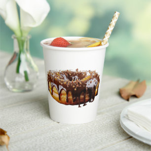 SlipperyJoe's decadent donut covered thick glossy  Paper Cups