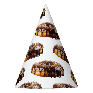 SlipperyJoe's decadent donut covered thick glossy  Party Hat