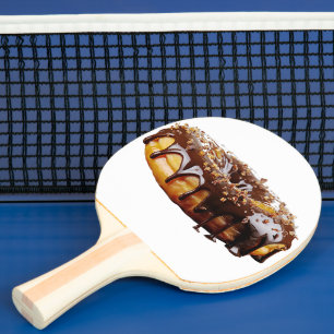 SlipperyJoe's decadent donut covered thick glossy Ping Pong Paddle