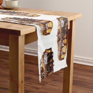 SlipperyJoe's decadent donut covered thick glossy  Short Table Runner