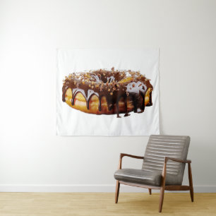 SlipperyJoe's decadent donut covered thick glossy  Tapestry