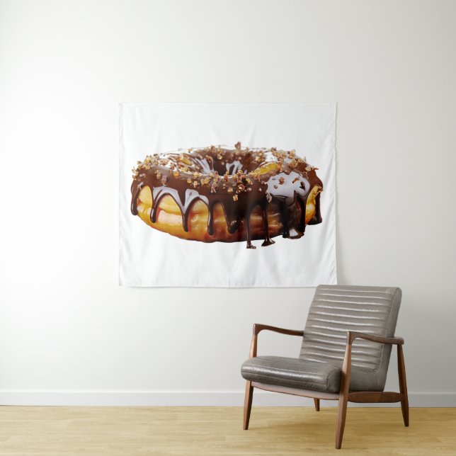 SlipperyJoe's decadent donut covered thick glossy  Tapestry (In Situ (Horizontal))