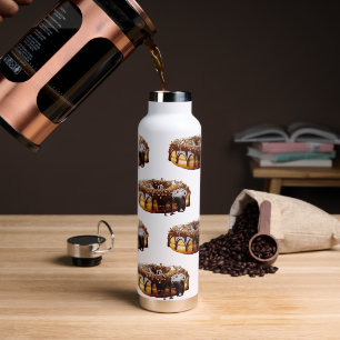 SlipperyJoe's decadent donut covered thick glossy  Water Bottle