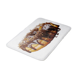 SlipperyJoe's decadent doughnut covered thick glos Bath Mat