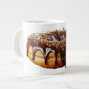 SlipperyJoe's decadent doughnut covered thick glos Large Coffee Mug