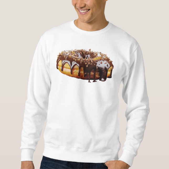 SlipperyJoe's decadent doughnut covered thick glos Sweatshirt (Front)