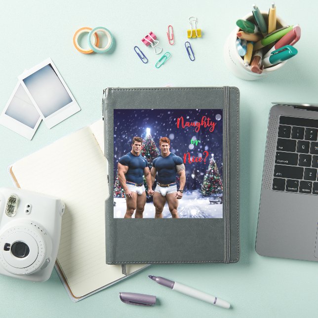 SlipperyJoe's decorated snow-covered Christmas tre (iPad Cover)