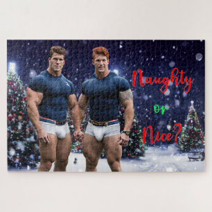 SlipperyJoe's decorated snow-covered Christmas tre Jigsaw Puzzle