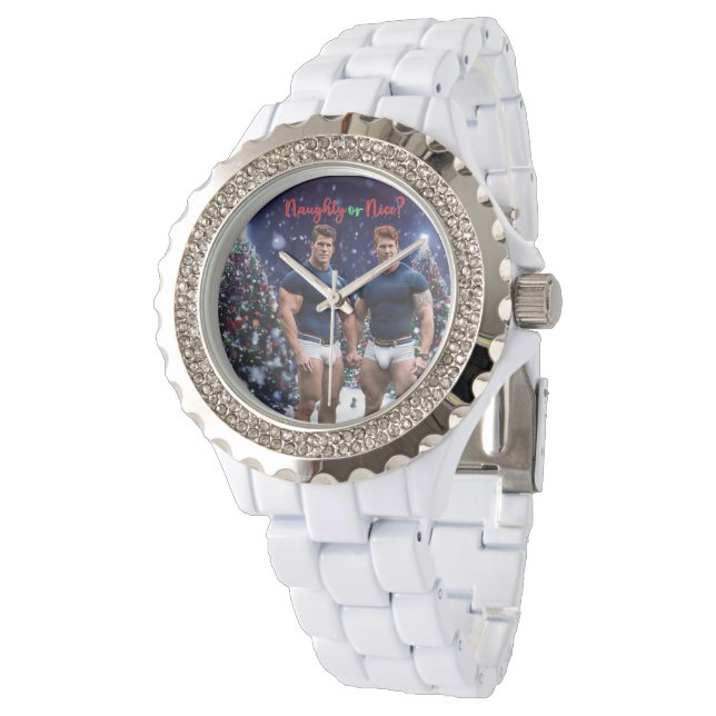 SlipperyJoe's decorated snow-covered Christmas tre Watch (Angled)