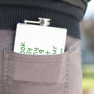 SlipperyJoe's Doing That With Your Head You Look R Hip Flask