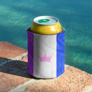 SlipperyJoe's drag culture pride flag purple spiri Can Cooler