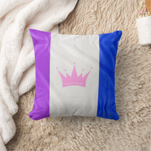 SlipperyJoe's drag culture pride flag purple spiri Cushion