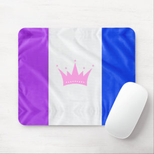 SlipperyJoe's drag culture pride flag purple spiri Mouse Mat