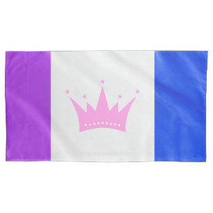 SlipperyJoe's drag culture pride flag purple spiri Pillowcase