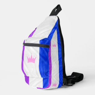 SlipperyJoe's drag culture pride flag purple spiri Sling Bag