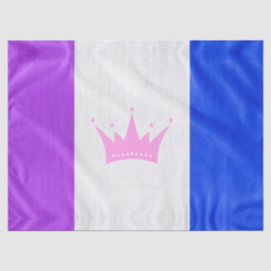 SlipperyJoe's drag culture pride flag purple spiri Tissue Paper