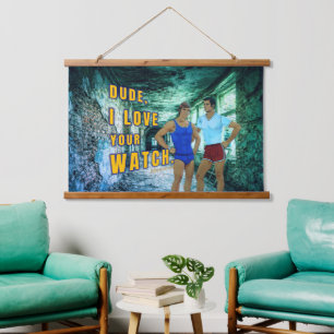 SlipperyJoe's dude love your watch LGBTQIA artisti Hanging Tapestry