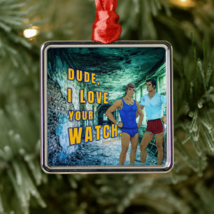 SlipperyJoe's dude love your watch LGBTQIA artisti Metal Tree Decoration