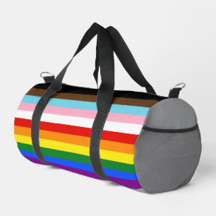 SlipperyJoe's Eleven Stripe Pride Flag blends Phil Duffle Bag