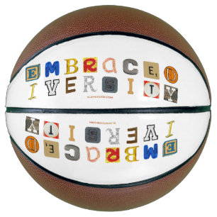 SlipperyJoe's embraces diversity cut-out letters c Basketball