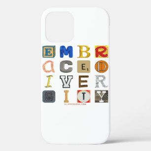 SlipperyJoe's embraces diversity cut-out letters c iPhone 12 Pro Case