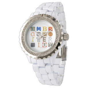 SlipperyJoe's embraces diversity cut-out letters c Watch