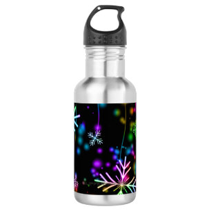 SlipperyJoe's festive lively Christmas atmosphere  532 Ml Water Bottle