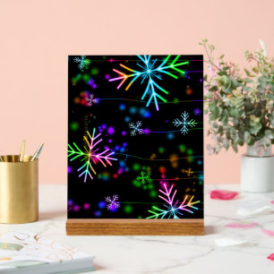 SlipperyJoe's festive lively Christmas atmosphere Acrylic Sign