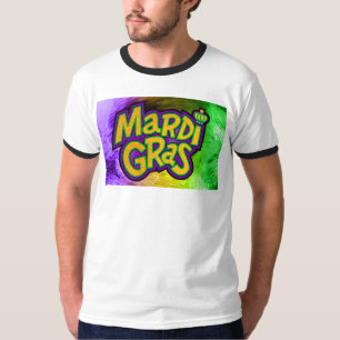 SlipperyJoe's festive Mardi Gras theme crown reinf T-Shirt