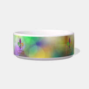 SlipperyJoe's festive Mardi Gras themed purple gre Bowl