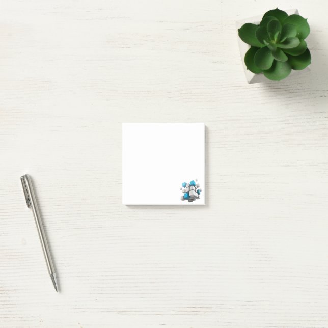 SlipperyJoe's floating cluster of cubes size varie Post-it Notes (Office)