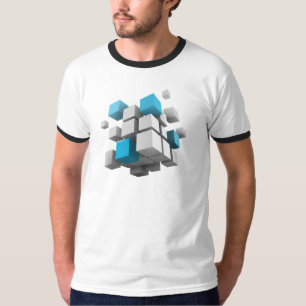 SlipperyJoe's floating cluster of cubes size varie T-Shirt
