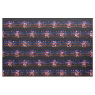 SlipperyJoe's Fourth of July celebration bare hair Fabric
