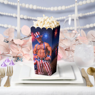 SlipperyJoe's Fourth of July celebration bare hair Favour Box