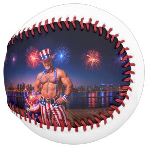 SlipperyJoe's Fourth of July celebration bare hair Softball