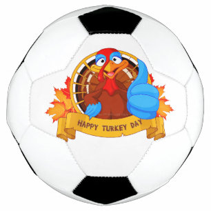 SlipperyJoe's fun cartoon-style Thanksgiving desig Football