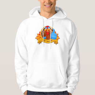 SlipperyJoe's fun cartoon-style Thanksgiving desig Hoodie