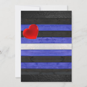 SlipperyJoe's Gay Leather Pride flag black royal b Holiday Card