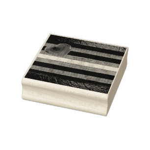 SlipperyJoe's Gay Leather Pride flag black royal b Rubber Stamp