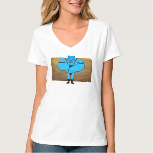 SlipperyJoe's gay muscle bear cartoon thong leathe T-Shirt