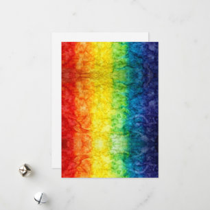 SlipperyJoe's gay pride flag rainbow colours tie-d Holiday Card
