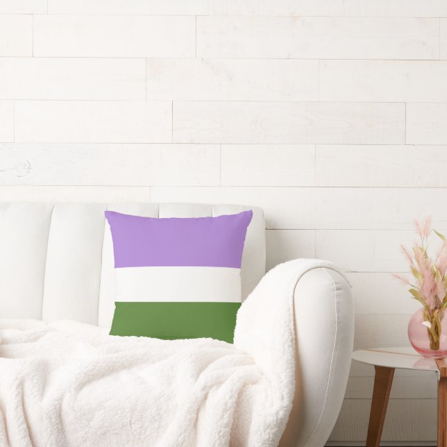 SlipperyJoe's genderqueer pride flag colours non-b Cushion (Couch)