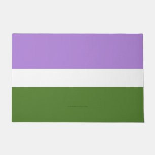 SlipperyJoe's Genderqueer Pride Flag colours Non-b Doormat